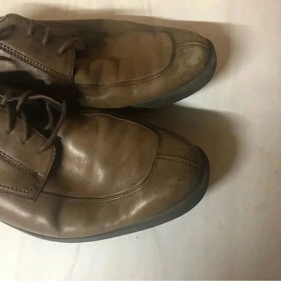 Rockport Brown Leather Men’s Dress Shoes Size 9.5 - Picture 11 of 15